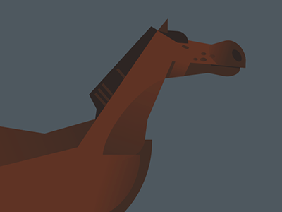 Horse animal character graphic horse illustration