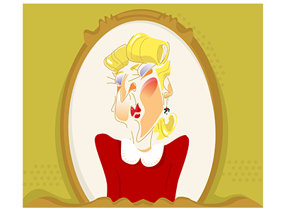 ciotunia cartoon character graphic illustration woman