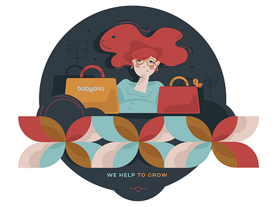 Gift card_4 design graphic graphic design illustration vector woman