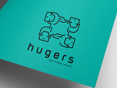 hugerslogo branding graphic illustration it logo