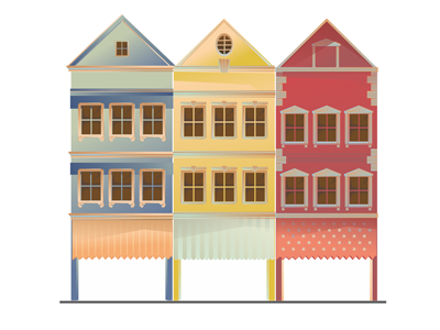 Building architecture building city graphic illustration old town