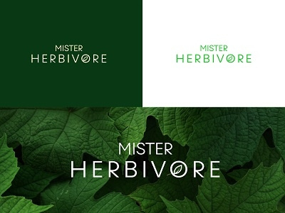 Mister Herbivore branding genius color logo trademark great iconic minimal idea trend iconic logos design vector logotype minmal perfect modern wordmark wordmark