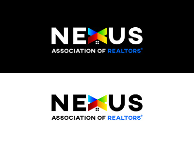 Nexus bold branding gradient gradient color house identity logo logotype logotype design logotypedesign realestate roof vector