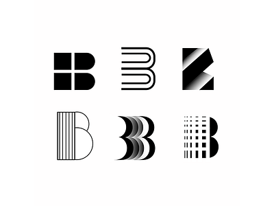 B b letter black bold letter b letterform line art monogram sans serif serif type typography white wordmark