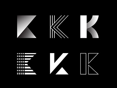 K black bold icon icon a day k letter letter letter k letter mark monogram line art mark type type daily typography white wormark