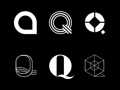 Q black bold design icon icon a day letter letter art letter q lettermark line art monogram q letter type type daily typography vector white wordmark