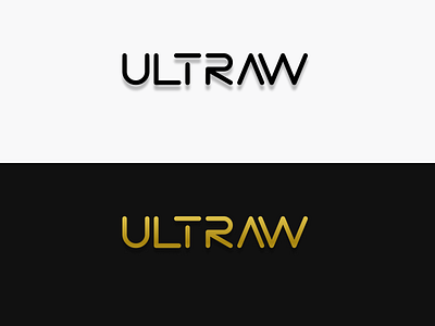 Ultraw Logo Exploration branding flat illustration logo logodesign logos logotype material mockup texture type typogaphy ui