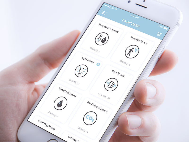 Sensor App Dashboard by Ujjawal Jain on Dribbble