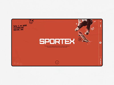 Sportex ae animation design illustration interfacedesign mainpage motion motion graphics motiondesign ui ux web webdesign website