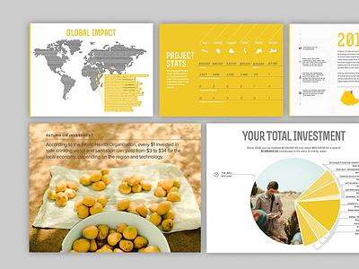 Data Deep Dive charts data graphs keynote layout maps pie chart presentation timeline yellow