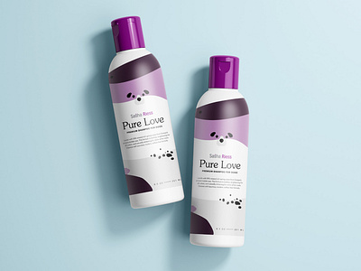 Shampoo for the Pups bottle bottle design bottle label bottles branding dog packaging paw product design shampoo