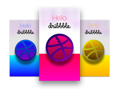 Hello Dribbble :) clean debut design dribbble first shot hello minimalistic ui ux