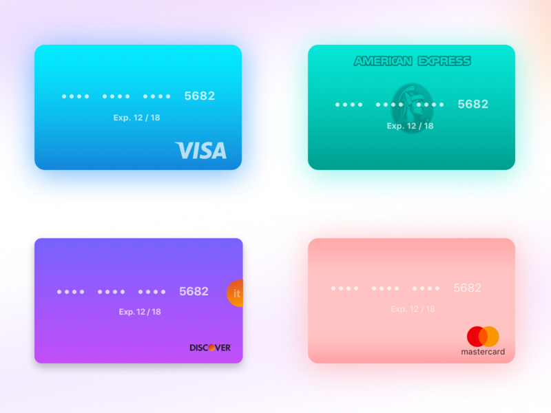 Credit Cards For Our Payments Sdk By Onur Hasbay On Dribbble