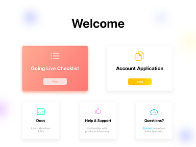 Welcome Onboarding Page