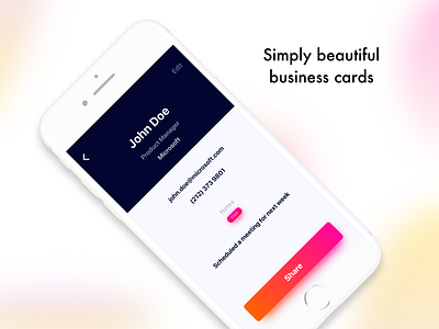 Business Cards - Leads iOS app