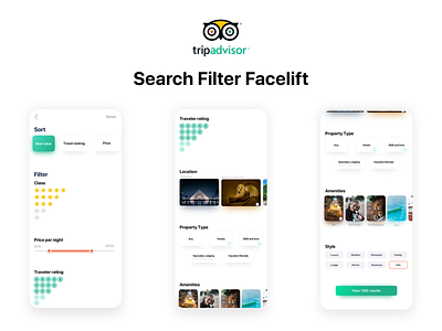 TripAdvisor Hotel Search Filter Facelift