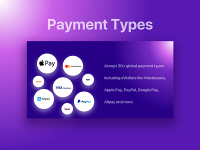 PaymentTypes blog clean cover design finance gradient minimalistic newsletter newsletter design newsletter template payment payment method ui ux web web design webdesign website website design websites