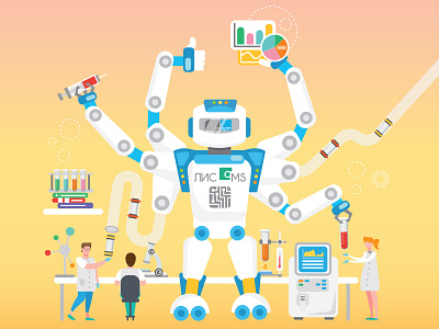 Laboratory laboratory medicine robot