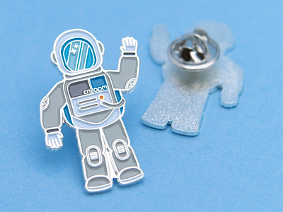 Pin design cosmonaut pin design space