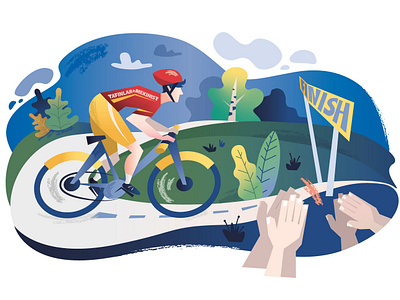 Illustration for NOVARTIS / The Cyclist