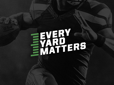 Every Yard Matters brand branding football logo logotype nfl sports