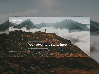 Feelhunter design grid travel ui website