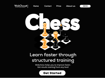 Webchess - landing page