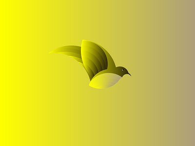 Bird with golden ratio graphic design