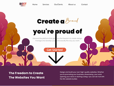 Website UI branding graphic design ui