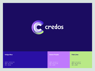 Credos – App Icon with Logo app branding c letter design gradient icon logo logotype minimal