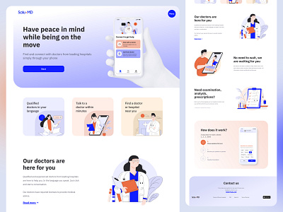 Get doctor help in moments – Web branding design illustration logo minimal ui ux web
