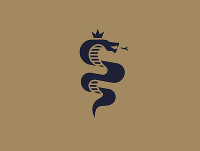 Cobra King Logo animal cobra crown king minimal queen serpent simple snake toxic