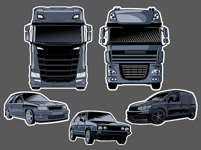 Vehicle Vectors affinity branding design illustration logo vector