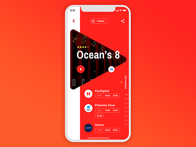 Movie Tickets Booking app concept