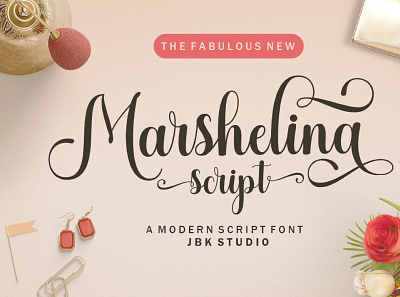 Marshelina Script app branding design icon illustration logo typography ui ux vector