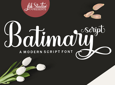 Batimary - Modern Script Font app branding design icon illustration logo typography ui ux vector