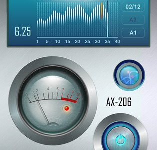 AX-206 Iphone app user interface