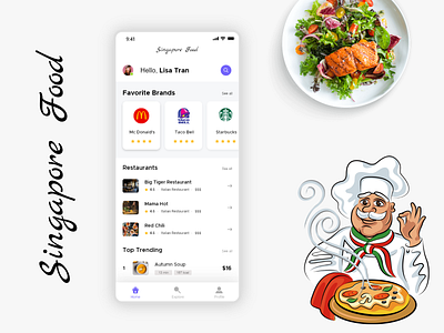 Food Application android app food ios app design restaurant