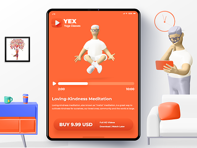 YEX Yoga Classes - iPad App