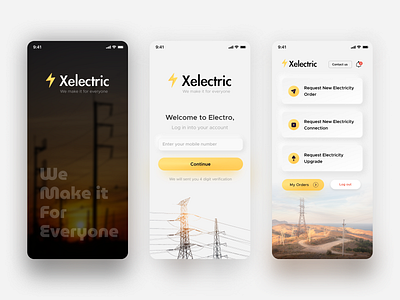 Xelectric - App Design