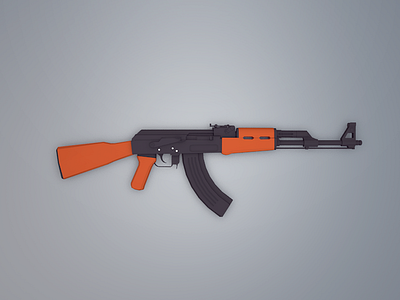 Low Poly AK-47 47 ak ak 47 cartoon game kalashnikova low low poly military poly weapon