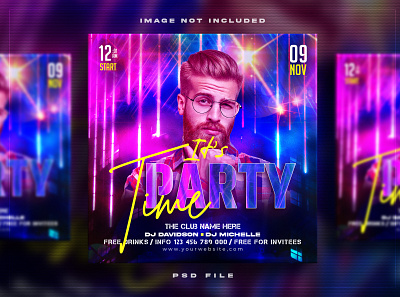 Night club party flyer social media post branding club party event banner event post fishing graphic design instagram live instagram story logo party poster social media kit social media post ui
