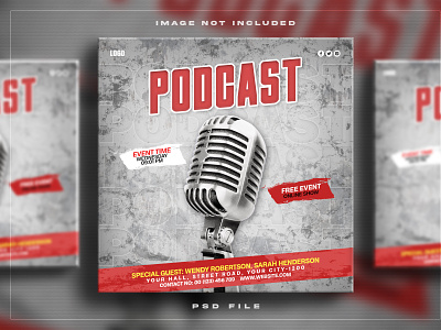 Space themed podcast talk show template for social media post branding comedy flyer cosmetics fishing graphic design live broadcast motion graphics music show podcast social media kit social media theme stage performance template design ui