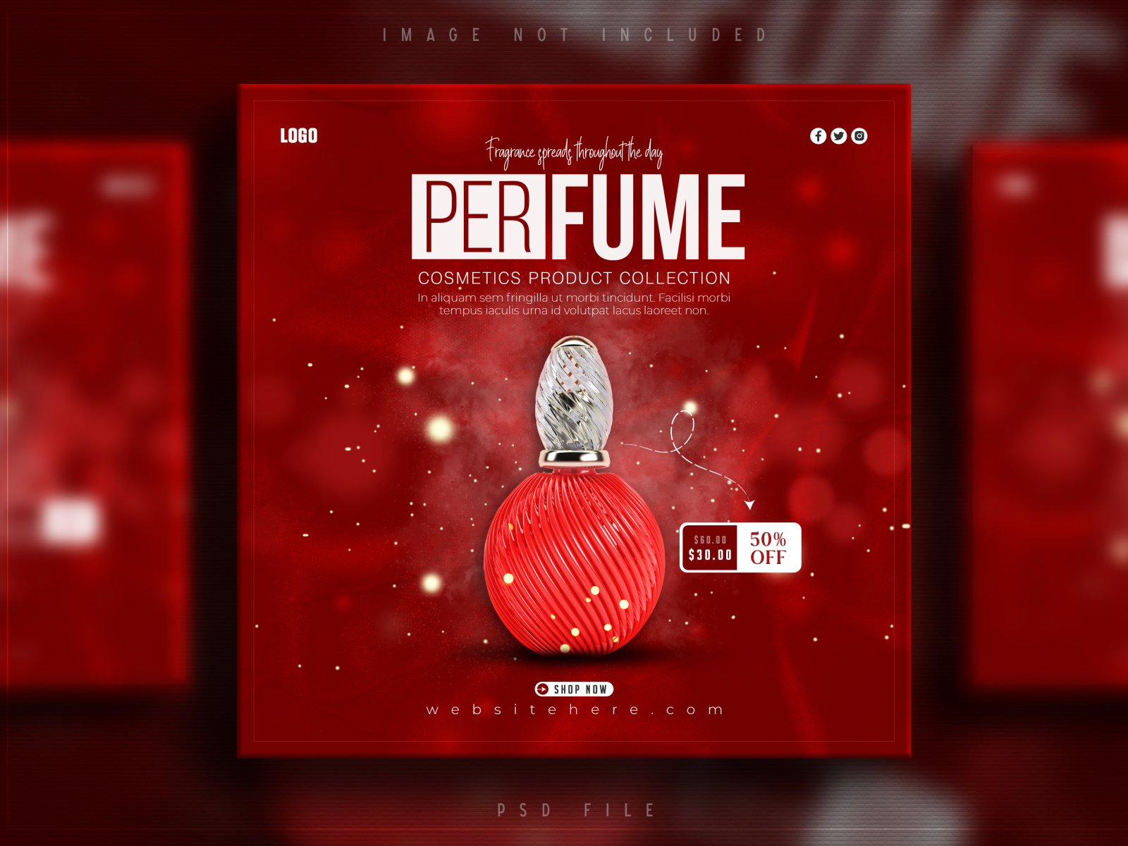 Perfume social media Instagram post banner design by msviewbd on Dribbble