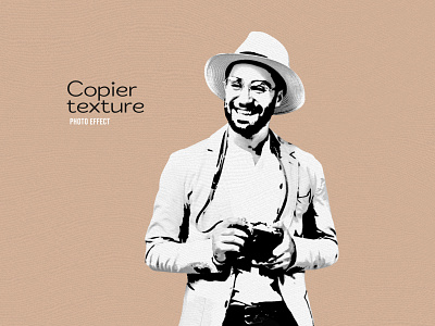 Copier texture PSD photo effect