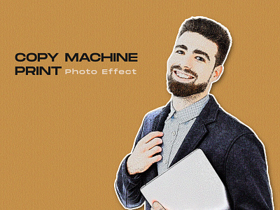 Copy machine print Human body photo effect template 3d animation branding graphic design motion graphics