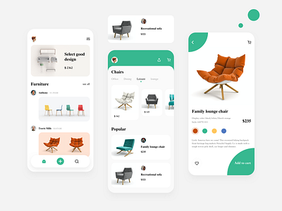 Furniture App UI Concept