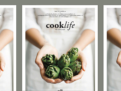 Cooklife.Magazine branding cover food layout lifestyle magazine photography print