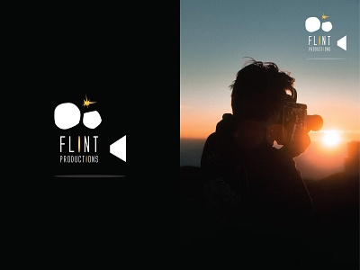 Flint Production House Logo branding graphic design logo logo design