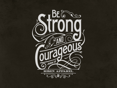 Strong apparel concept tshirt typography